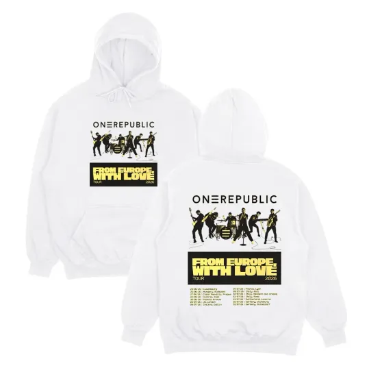 Discover OneRepublic From Europe with Love Tour 2026 Hoodie S-5XL