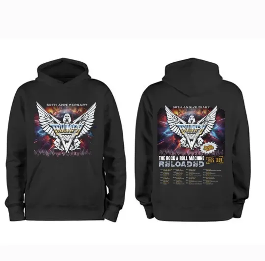 Discover SALE!!! Trivph 50th Anniversary Tour 2026  Hoodie Reprint Gildan