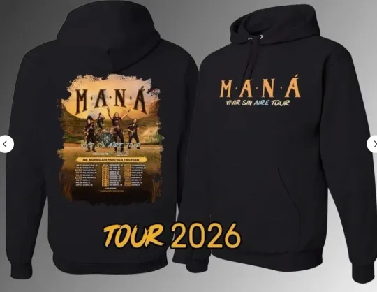 Discover Mana Tour 2026 Hoodie 2D  Music Gift For Fans