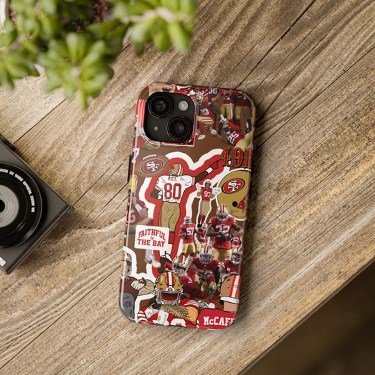 49ers iPhone Case: Red & Gold Football Team Collage