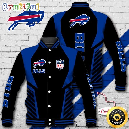 Buffalo Bills Baseball Jacket Football Sports Jacket
