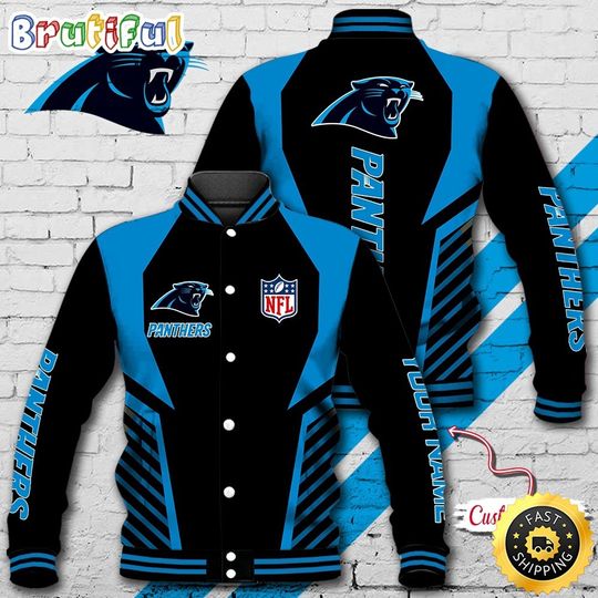 Carolina Panthers Baseball Jacket Football Sports Jacket