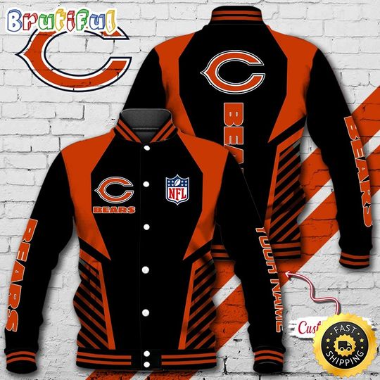 Chicago Bears Baseball Jacket Football Sports Jacket