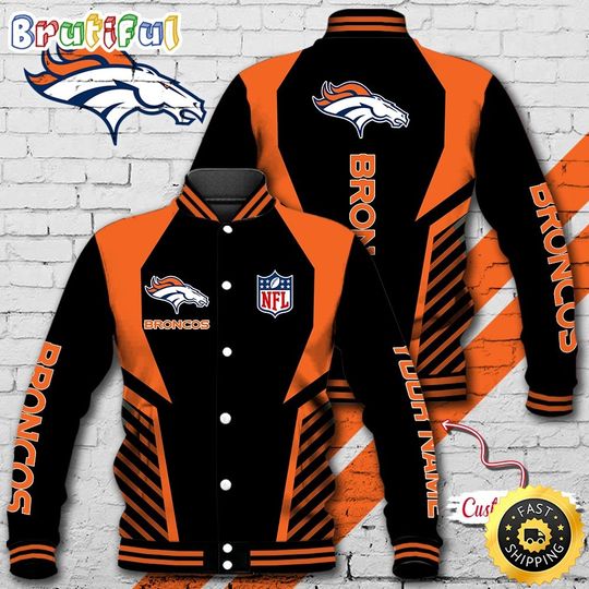 Denver Broncos Baseball Jacket Football Sports Jacket