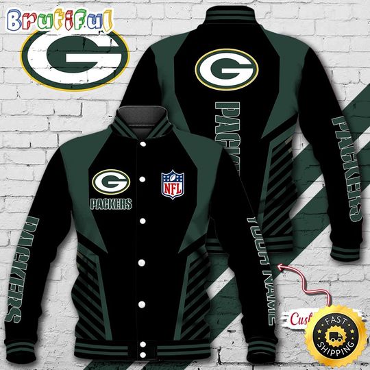 Green Bay Packers Baseball Jacket Football Sports Jacket