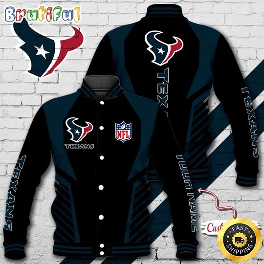 Houston Texans Baseball Jacket Football Sports Jacket