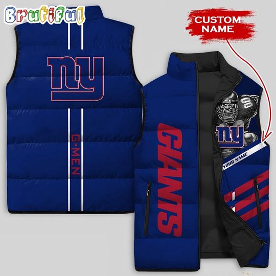 New York Giants Damn Right Sleeveless Down Jacket