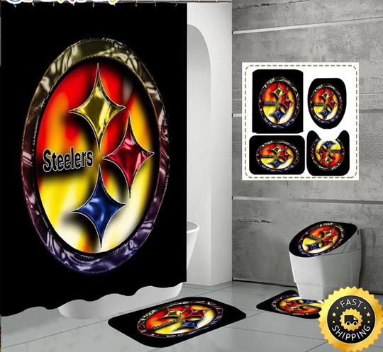Pittsburgh Steeler Shower Curtain Chic Shower Curtain Sets