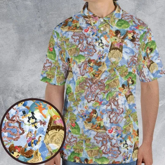 Discover Magic Kingdom Splash Mountain Polo Shirt, Gift for Cartoon Lovers