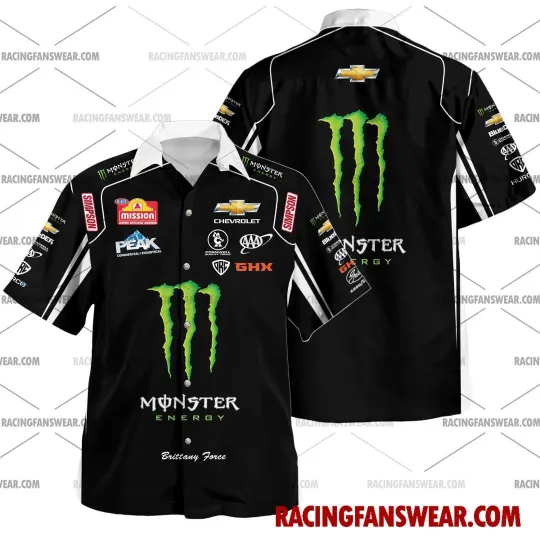 Discover Brittany Force NHRA Racing 2024 Hawaiian Shirt