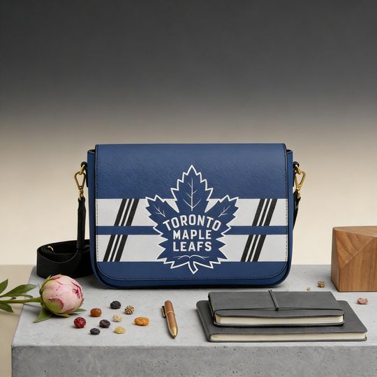Discover Toronto Maple Leafs Fan Messenger Bag, Personalized NHL Hockey Shoulder Bag, Game Day Gift