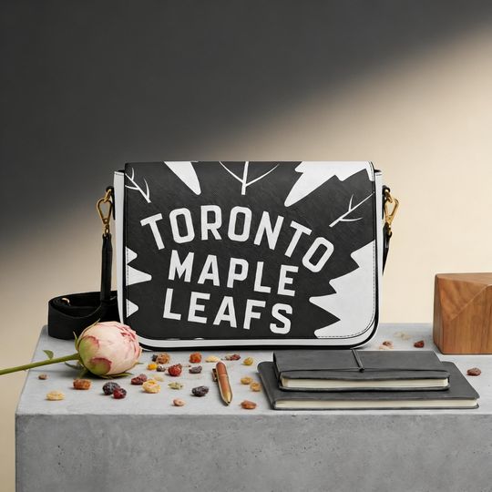 Toronto Maple Leafs Messenger Bag for Work & Travel, Stylish NHL Hockey Crossbody Fan Bag