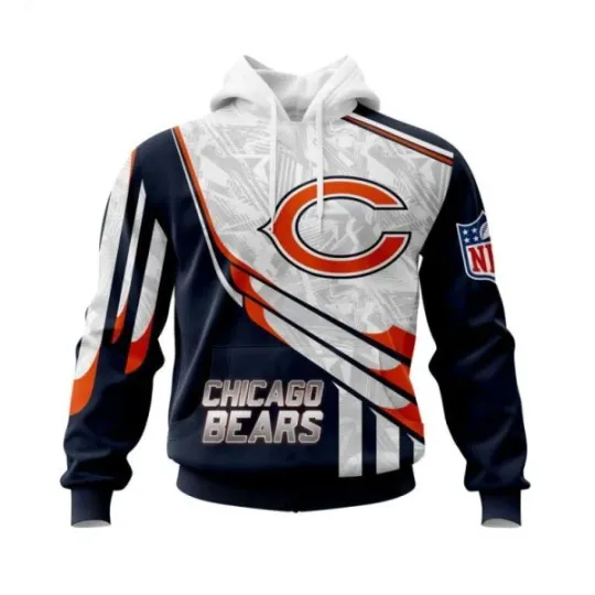 Discover Personalized Chicago Football Team Bearss 3D Hoodie