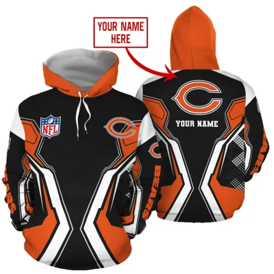 Discover Personalized Chicago Football Team Bearss 3D Hoodie