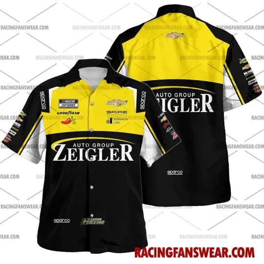 Discover Carson Hocevar NASCAR Racing 2025 Hawaiian Shirt