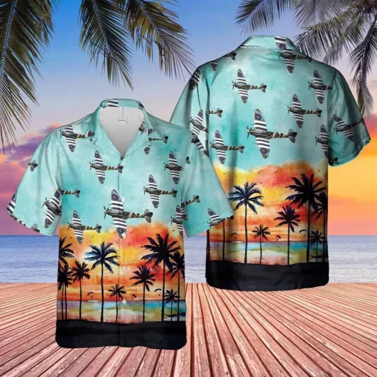 Royal Air Force Spitfire Hawaiian Shirt