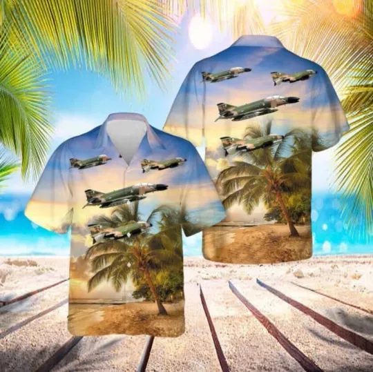 Discover US Air Force McDonnell Douglas F-4C Phantom II Hawaiian Shirt for Men