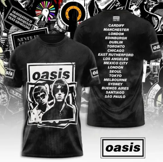 Discover Oasii-S 3D T-Shirt Fullsize Xs-5Xl Merch For Fans