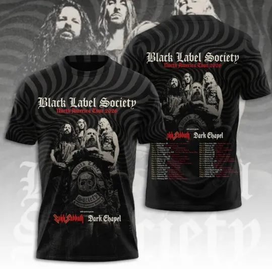Discover Black Labeel Socie1Ty 2026 Tour 3D T-Shirt Fullsize Xs-5Xl