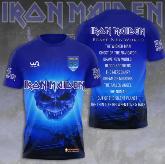 Discover Ironn Maid-En Brave New World 3D T-Shirt Fullsize Xs-5Xl