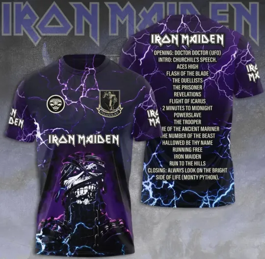 Discover Iron1 Maideen Unisex 3D T-Shirt, Gift For Music Fans