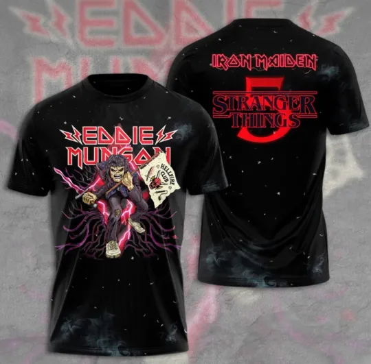 Discover Ironn Maideen X Stranger Thgs 3D T-Shirt Fullsize Xs-5Xl