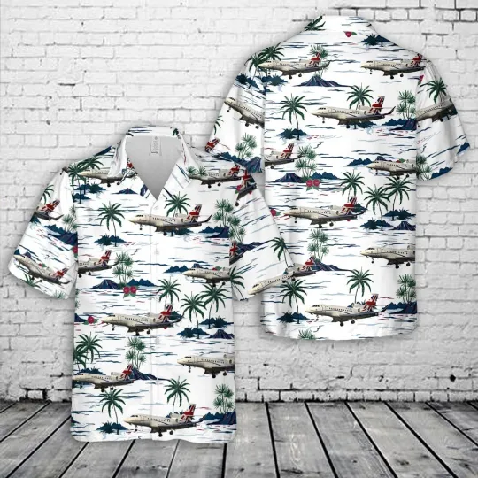 Discover Royal Air Force Dassault Falcon 900LX Hawaiian Shirt