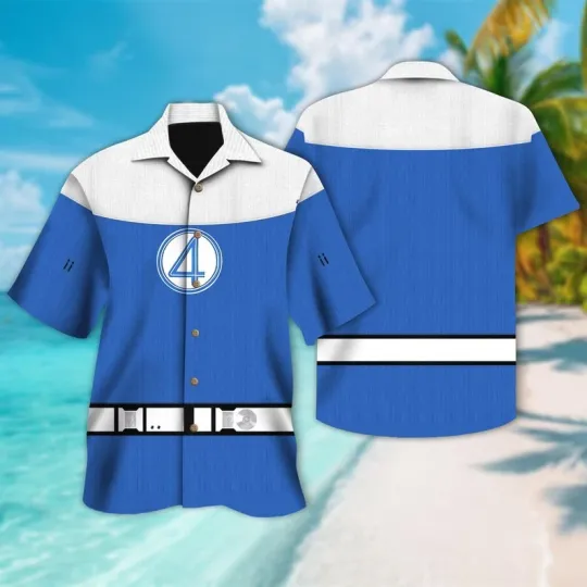Disney Fantastic Four First Steps Sue Storm Invisible Woman Hawaiian Shirt