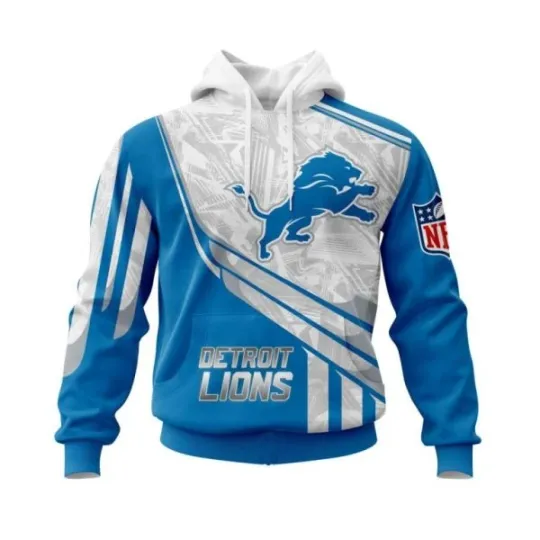 Discover Personalized Detroit Football Team Lionss Hoodie Lightweight Adults S-5XL