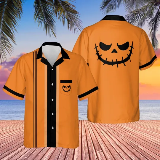 Discover Disney Jack O Lantern Pumpkin Costume Halloween Hawaiian Shirt