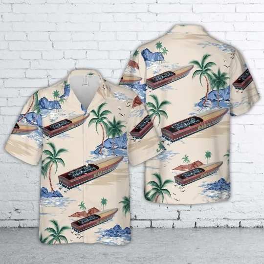 Discover Gar Wood Miss America U-10 Super Speed Boat Hawaiian Shirt