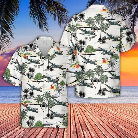 Discover US Air Force C-54D Skymaster Hawaiian Shirt