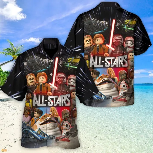 Disney Star Wars Summer Starwars Starwars Lego All Star Aloha Hawaiian Shirt