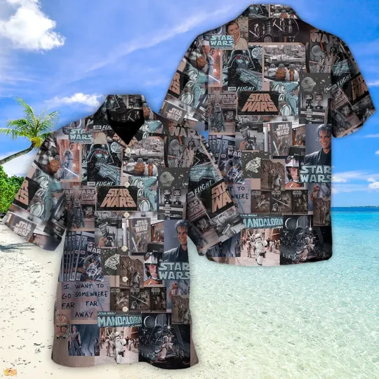 Discover Disney Star Wars Beach Starwars Comic Fan Collection Style Aloha Hawaiian Shirt