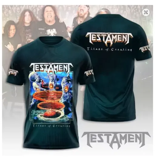 Discover Testament Metal Band 3D T Shirt Unisex S to 4XL TD773