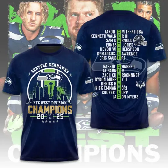 Discover 2025 Seattle Seahawk 3D Shirt S-5XL