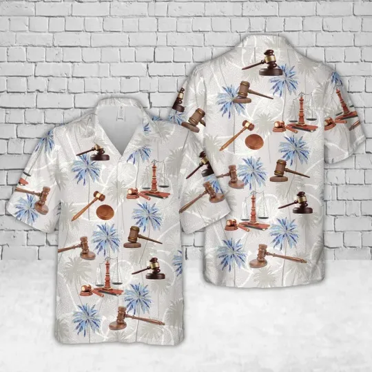 Discover Judge Gavel Hawaiian Shirt
