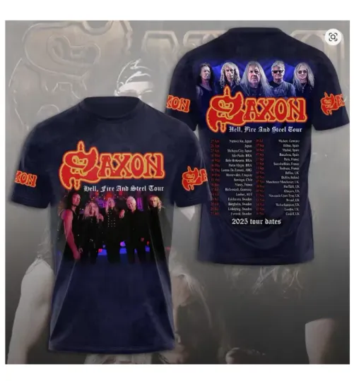 Discover Saxon Timeless NWOBHM Force 3D T Shirt Full Size Men Women TP559