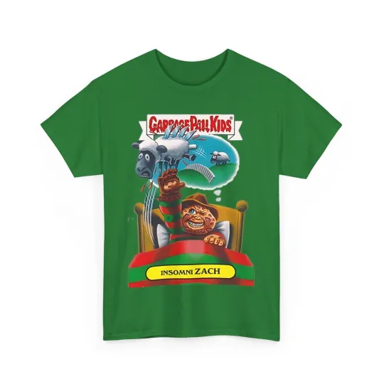 Garbage Pail Kids Insomni Zach Freddy Krueger Parody Unisex Heavy T-Shirt
