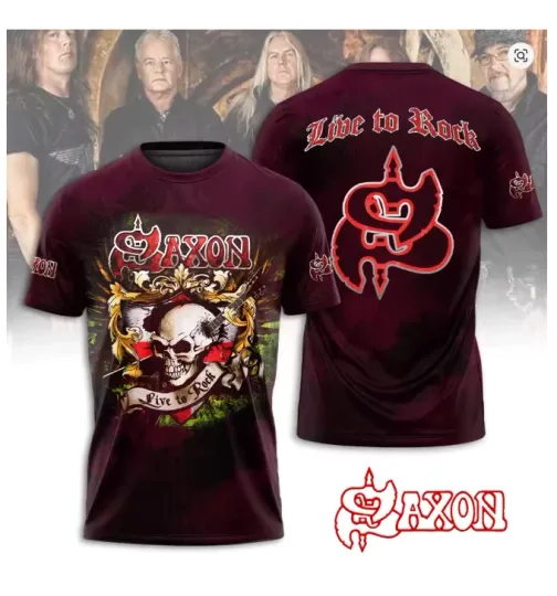 Discover Saxon Classic Steel Anthem 3D T Shirt Adult All Size Unisex TP552
