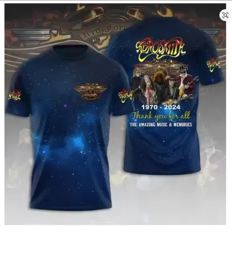 Discover Aerosmith Rock and Roll Rebels 3D T Shirt For Men Women Adult Sizes D443