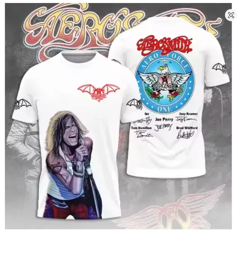 Aerosmith Old School Rock Anthem 3D T Shirt