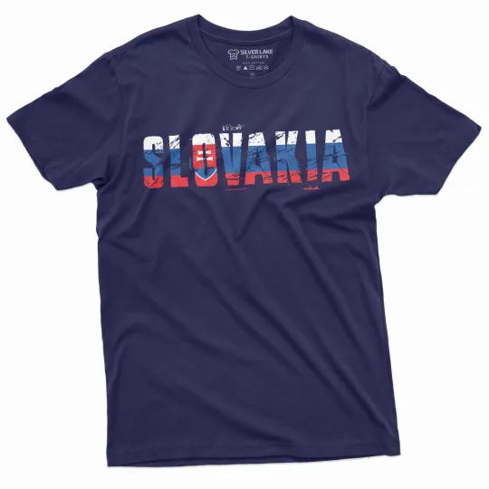 Discover Slovakia T-Shirt Slovensko Flag Tee Patriotic Nation Shirt