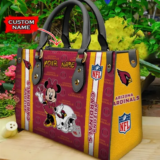 Discover Personalized Arizonna Football Team Cardinalss Leather Handbag