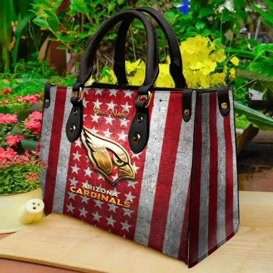 Discover Personalized Arizonna Football Team Cardinalss Leather Handbag