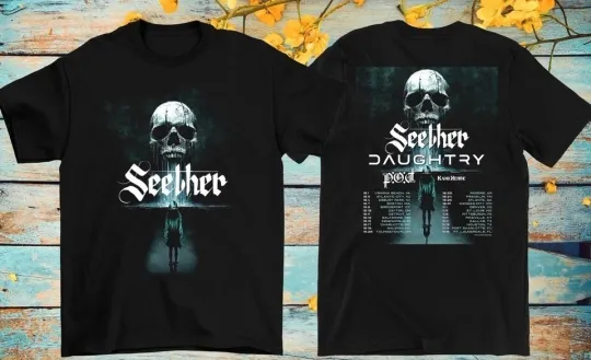 Discover New Seether Daughtry Map Out Fall 2026 Tour-2 Sides Shirt
