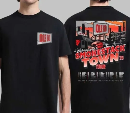 Discover New Ole 60 Smokestack Town Tour 2026-2 Sides Shirt
