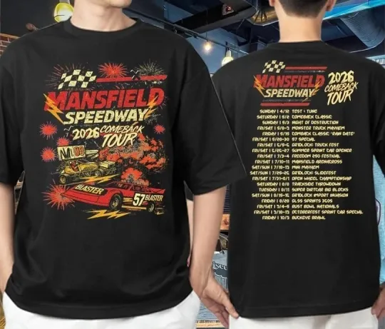 Discover New Mansfield Speedway Comeback Tour 2026-2 Sides Shirt