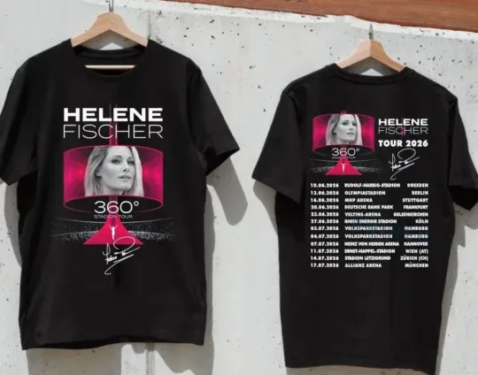 Discover New Helene Fischer 360° Stadion Tour 2026-2 Sides Shirt
