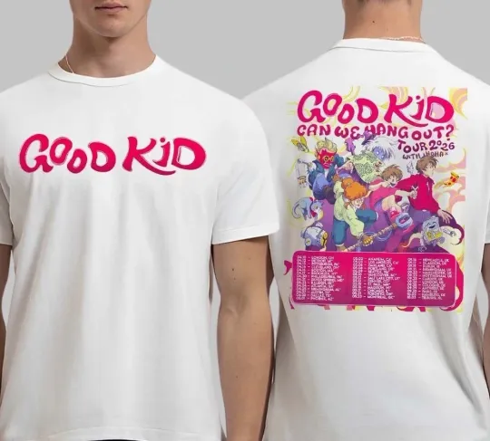 Discover New Good Kid Band Can We Hang Out Tour 2026 With Inoha World Tour-2 Sides Shirt